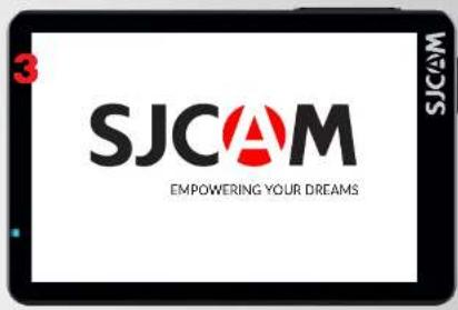 SJCAM SJ8 Pro - POWERING THE CAMERA ON - 3