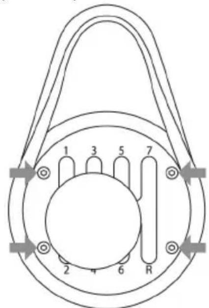 1 3 5 7 2 4 6 R