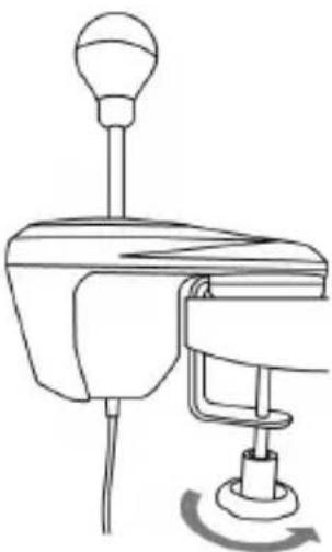 THRUSTMASTER TH8A Add-On Shifter - Mounting the shifter on a table or desk - 1