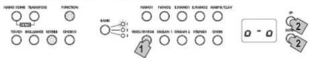 KORG C1 Air - Régler la fonction de pédale forte des timbres superposés - 1