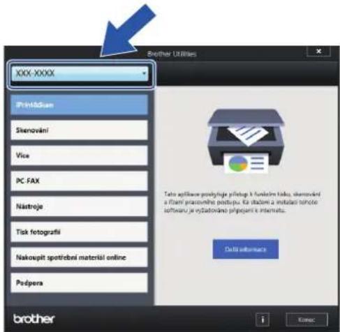 XXXX-XXXX Print&Gian Skenovční Vice PC FAX Nástroje Tisk fotografii Nakoupit spotřební material online Podpora Brother Utilities Tato aplikave podstýkja příteľup k funkcie taku, skrenovční a /ržení pracoulné podstupu ča studení a instalaci sotněte softavu je výzatováno přípejení e interneta. Data informace i Konec