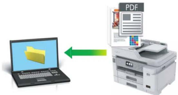 BROTHER MFC-J5945DW - Uložte naskenovaná data do složky jako soubor PDF pomocí aplikace ControlCenter4 v pokročilém režimu (Windows) - 1