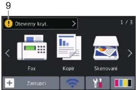 Otevreny kryt. 1 / 3 Fax Kopir Skenovani Zastupci