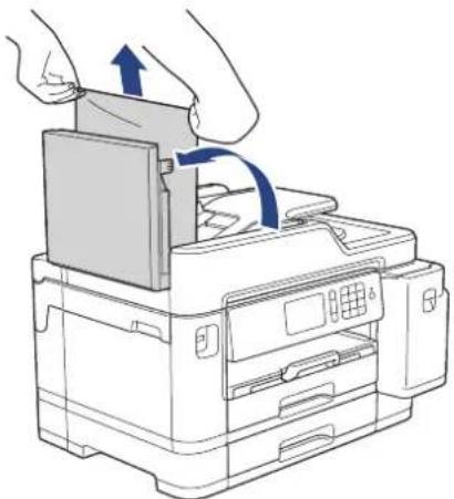 BROTHER MFC-J5945DW - Dokument uvízl v horní části jednotky ADF - 1
