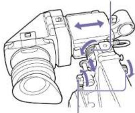 SONY PXW-X400 - Adjusting the Viewfinder Position - 1