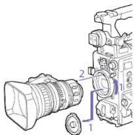 SONY PXW-X400 - Attaching a Lens - 1