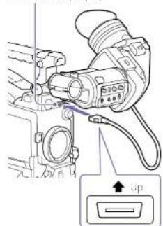 SONY PXW-X400 - Attaching the Supplied Viewfinder - 2