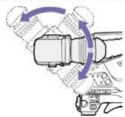 SONY PXW-X400 - Adjusting the Viewfinder Angle - 1