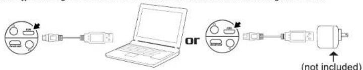 Vocopro All-U Karaoke Mic - CHARGING THE MICROPHONE: - 1
