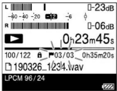 L -60 -40 -20 -12 -6 R -06dB 0h23m45s 100/122 03/03 0h35m20s 190326_1234.wav LPCM 96/24