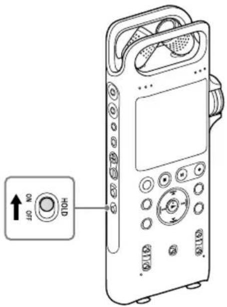 ↑ ON OFF HOLD