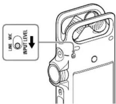 LINE MIC INPUT LEVEL