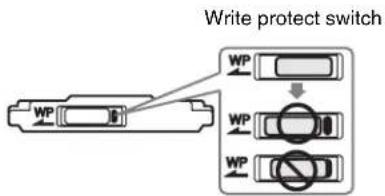 Write protect switch WP WP WP