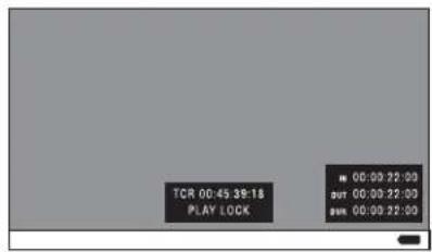 TCR 00:45 39:18 PLAY LOCK ■ 00:00:22:00 out 00:00:22:00 sse 00:00:22:00