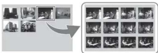 SONY PMW-1000 - To search through a clip in the expand thumbnail screen - 1