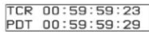 SONY PMW-1000 - Timecode in pulldown playback - 2