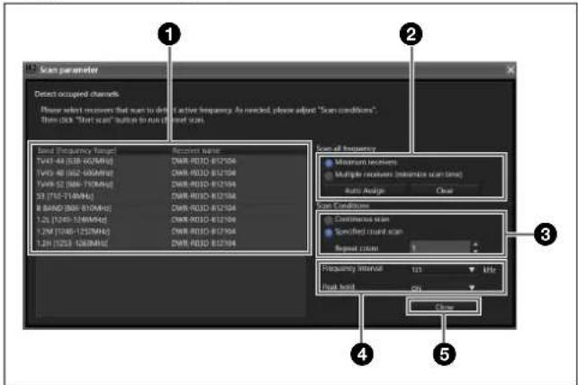 SONY DWR-R02D - [Scan parameter] window - 1
