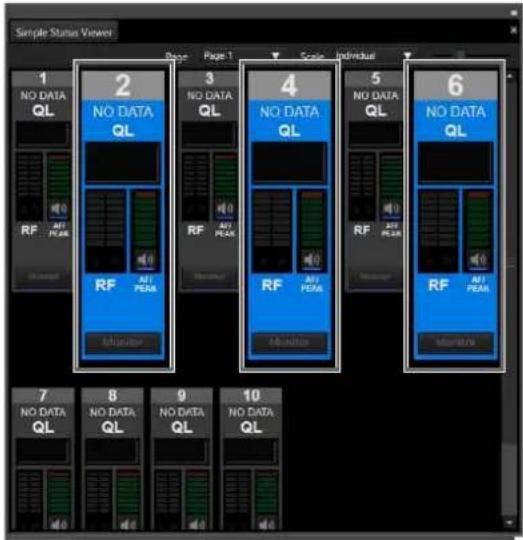 SONY DWR-R02D - Example 2: Changing multiple channel [Scale] settings from [Tiny] to [Small] - 2