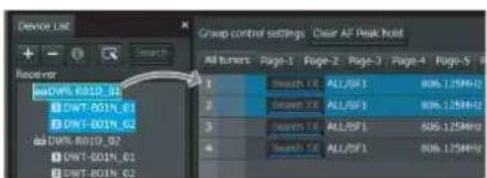 SONY DWR-R02D - To monitor a particular set of receiver channels - 1
