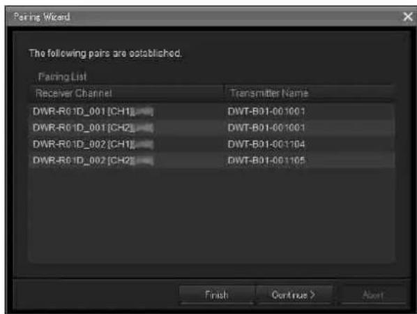 SONY DWR-R02D - Pairing Receiver Channels and Transmitters - 5