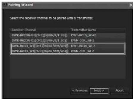 SONY DWR-R02D - [Pairing wizard] window - 1