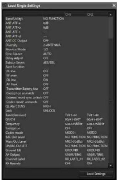 SONY DWR-R02D - To open a previously saved individual settings file and apply its settings - 3