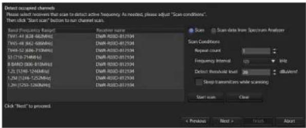 SONY DWR-R02D - When [Scan] is selected - 1