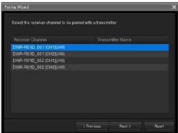 SONY DWR-R02D - Pairing Receiver Channels and Transmitters - 2