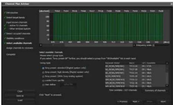 SONY DWR-R02D - Selecting Channel Plans - 3