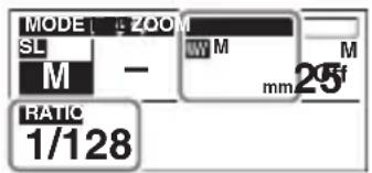 MODE ZOOM SL M - M mm 25 RATIO 1/128