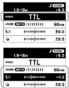 1.0-10M TTL MODE 200M AUTO 11111111 50mm $Z [0]0[0]0[0]0 ±0.0 Q [0]0[0]0[0]0 ±0.0 1.9-18M TTL MODE 200M AUTO 11111111 50mm $Z [0]0[0]0[0]0 -1.0 Q [0]0[0]0[0]0 ±0.0