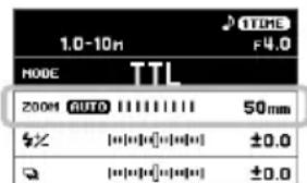 1.0-10m TIME F4.0 NODE TTL 200M AUTO 50mm $× [■■■■■■■■■■] ±0.0 □ [■■■■■■■■■■] ±0.0