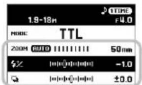 1.8-18m TTL F4.0 MUSIC 200M AUTO 50mm ±0 -1.0 ±0.0