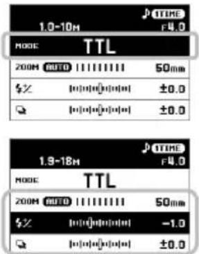 1.0-10M F4.0 MODE TTL 200M AUTO 1111111 50mm $Z 100000000 ±0.0 Q 100000000 ±0.0 1.9-18M F4.0 MODE TTL 200M AUTO 1111111 50mm $Z 100000000 -1.0 Q 100000000 ±0.0