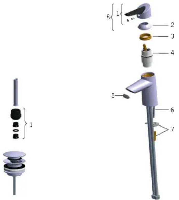 Oras Optima 2701F - Limiting the flow rate - 1