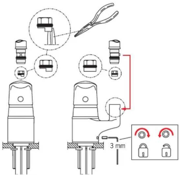 Oras Vega 1800 - Spout installation - 2