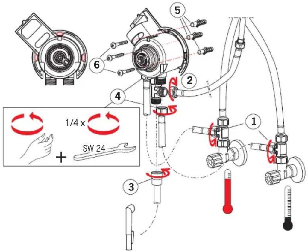 Oras Optima 2710FG - Installation - 1