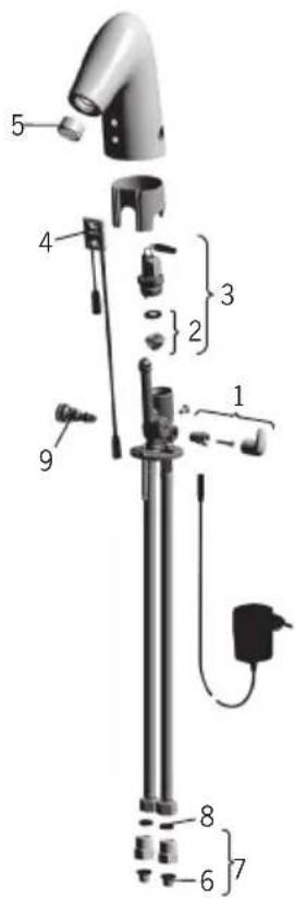 Oras IL BAGNO ALESSI One by 8518 - 8524FT - 1