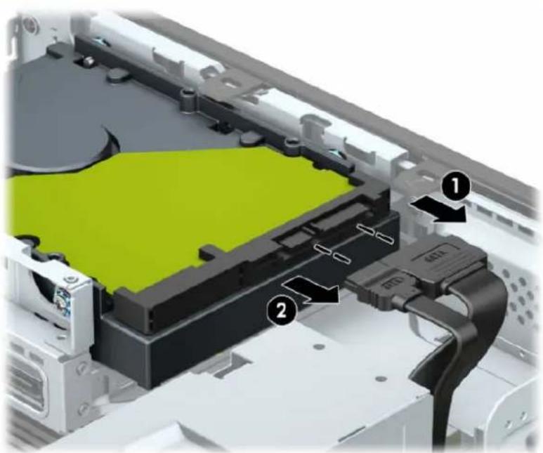 HP ProDesk 600 G4 - Vyjmutí a opětovná montáž 3,5palcového pevného disku - 3