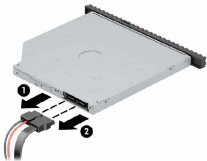 HP ProDesk 600 G4 - Vyjmutí 9,5mm tenké optické jednotky - 2