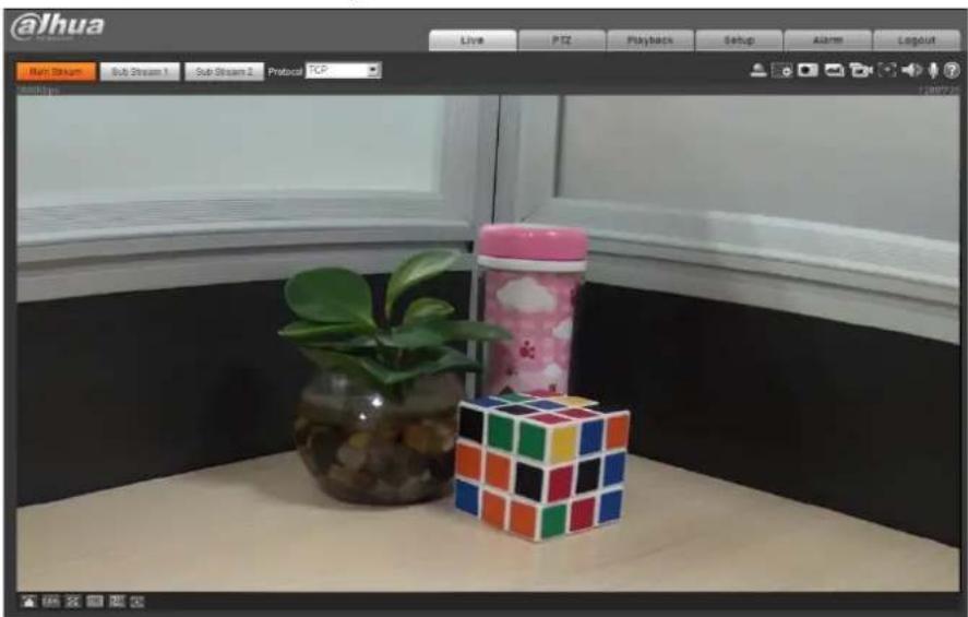 Dahua Technology IPC-HFW3541E-AS - Logging in Web Interface 2.3 - 1