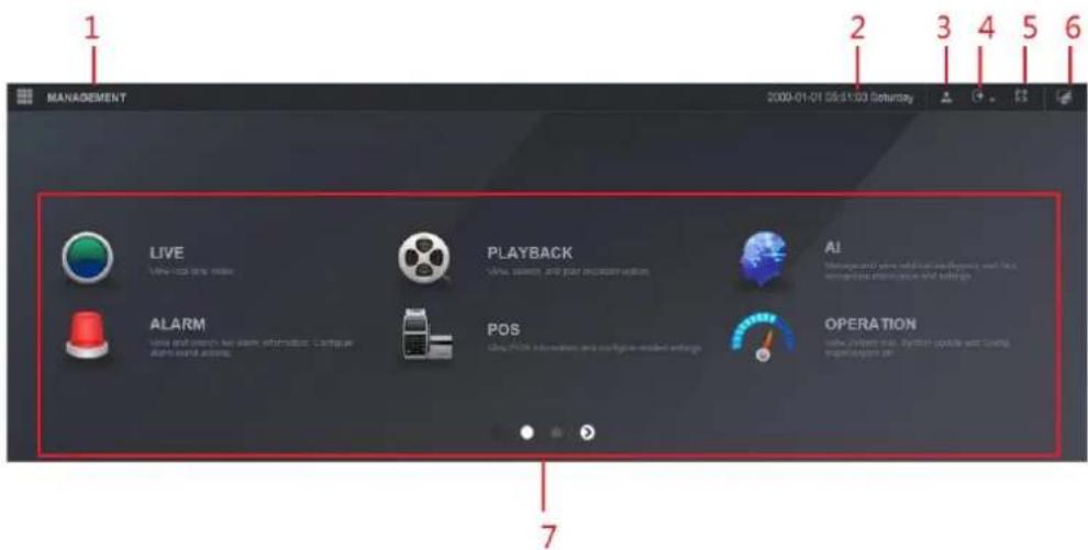 Dahua Technology NVR2104/2108-4KS2 - Web Main Menu - 1