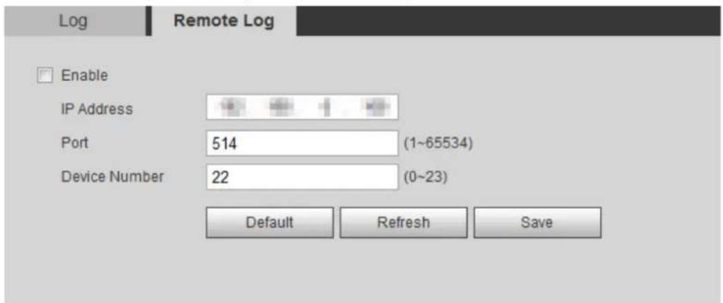 Dahua Technology IPC-HDBW3541R-ZAS - Remote Log - 1