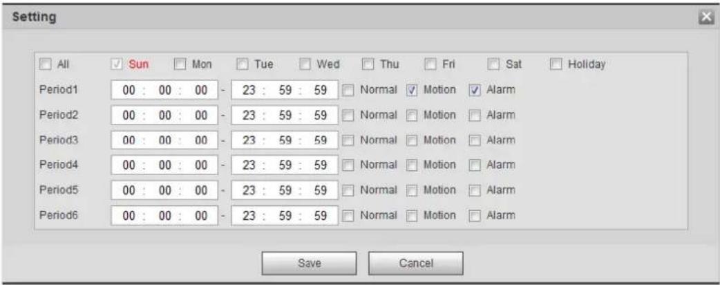 Dahua Technology IPC-HDBW3541R-ZAS - Setting Snapshot Plan - 2