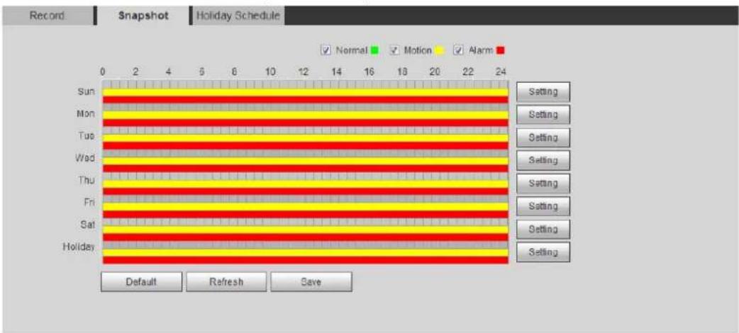 Dahua Technology IPC-HDBW3541R-ZAS - Setting Snapshot Plan - 1