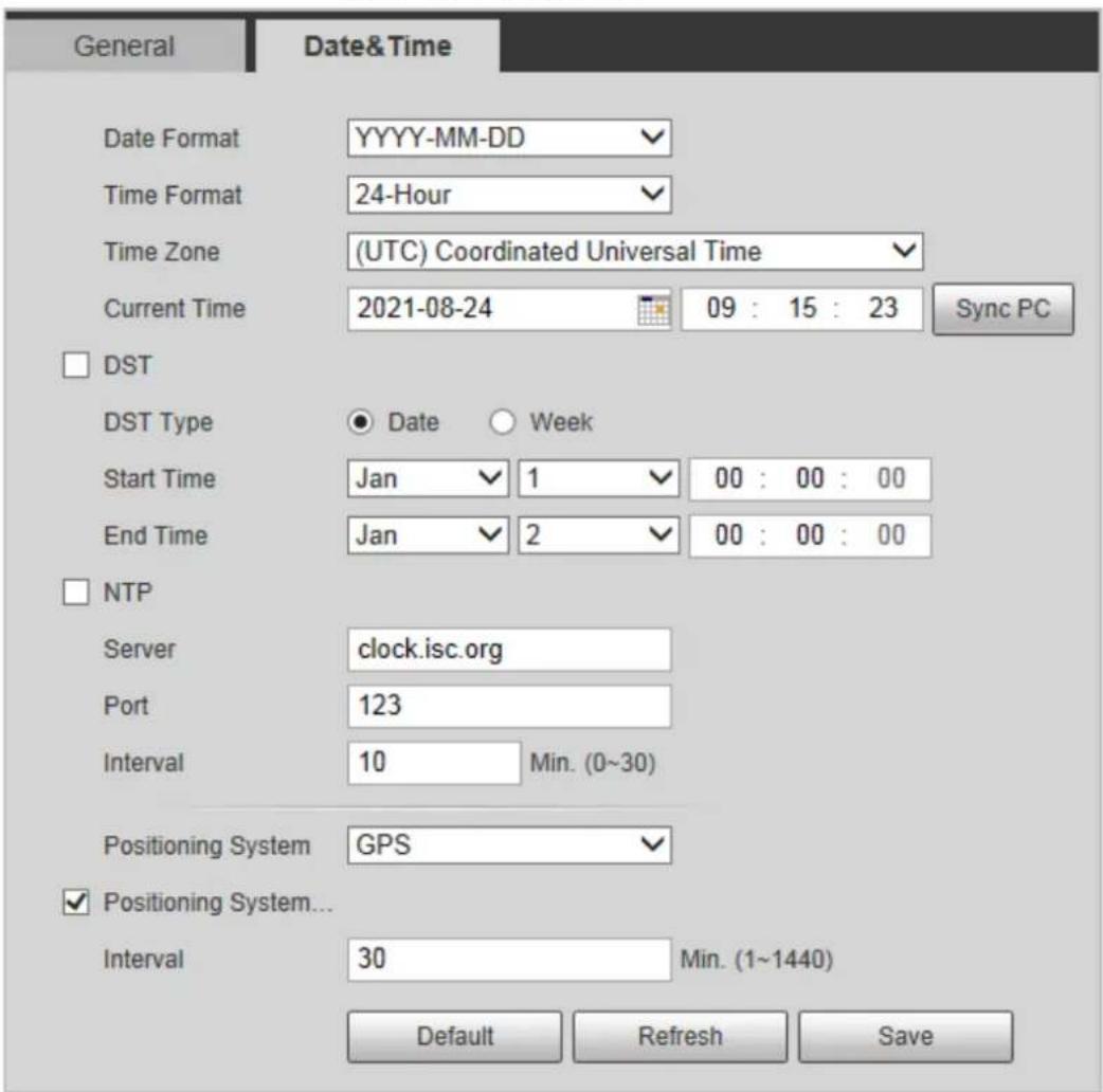 Dahua Technology IPC-HDBW3541R-ZAS - Date &amp; Time - 1