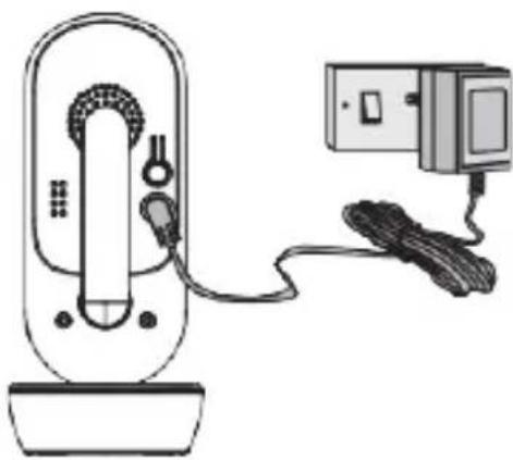 MOTOROLA Ease 44 Connect - Connecting the Power Supply for the Baby Unit - 1