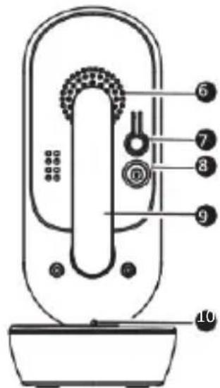 Diagram of a shower shower with numbered parts labeled 6 through 10