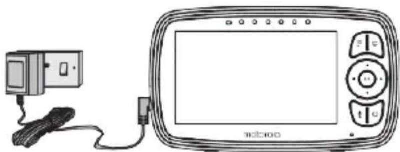 MOTOROLA Ease 44 Connect - Connecting the Power Supply of the Parent Unit. - 1