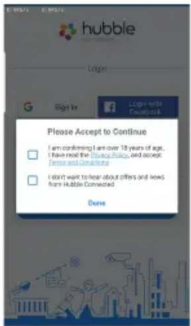 Please Accept to Continue I am confirming I are over 18 years of age, I have read the Privacy Policy, and accept Terms and Conditions I don't want to hear about offers and views from Hubble Connected Done